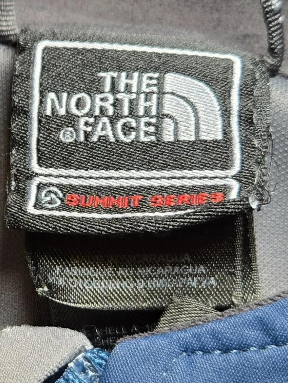 The North Face Men’s Blue & Gray Softshell Hooded Jacket